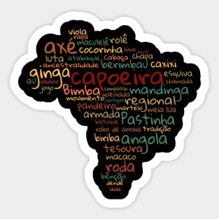 capoeira words Sticker